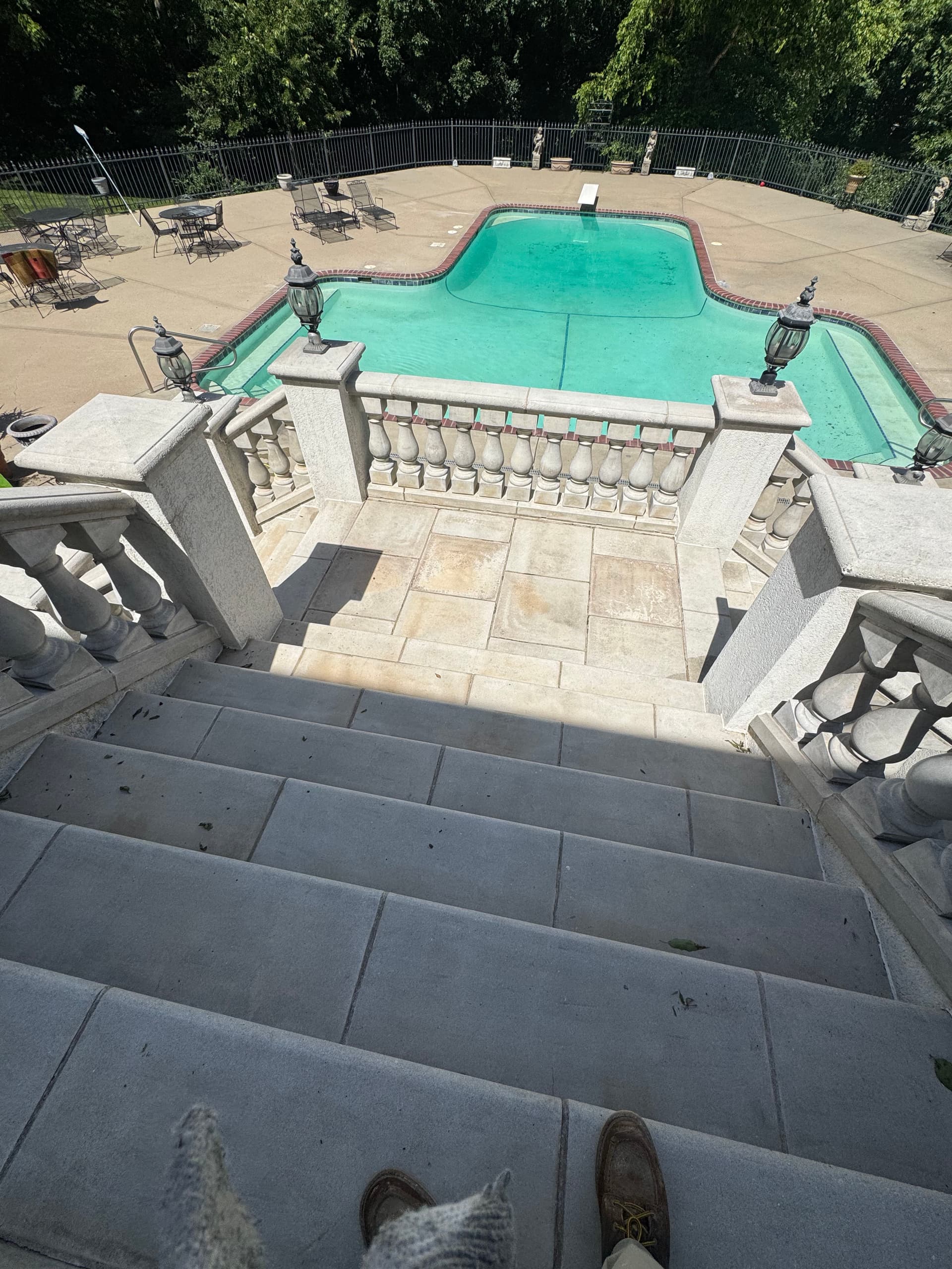 Gallery photos for Power Washing a Patio and Pool Area Back to Clean: Image #2