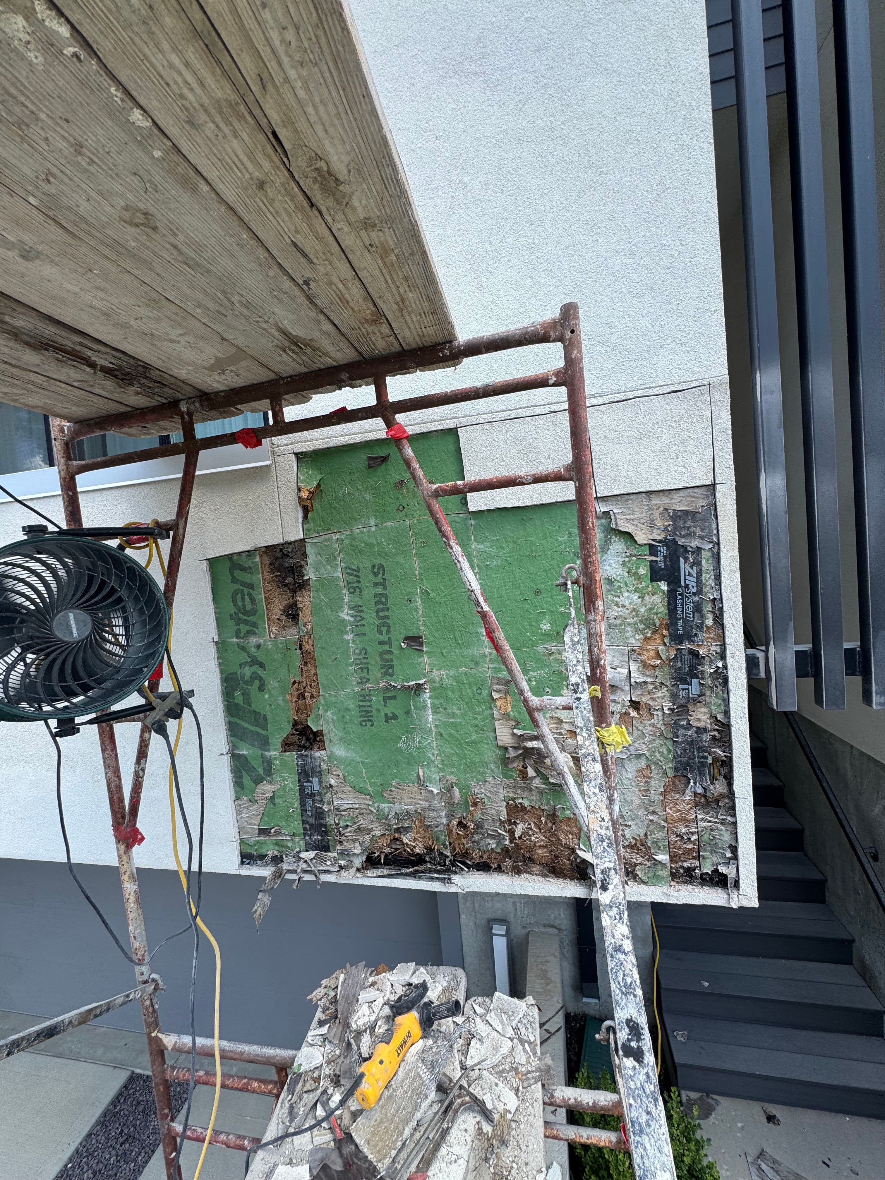 Project Wood Rot and Structural Beam Repair on a Modern Exterior image