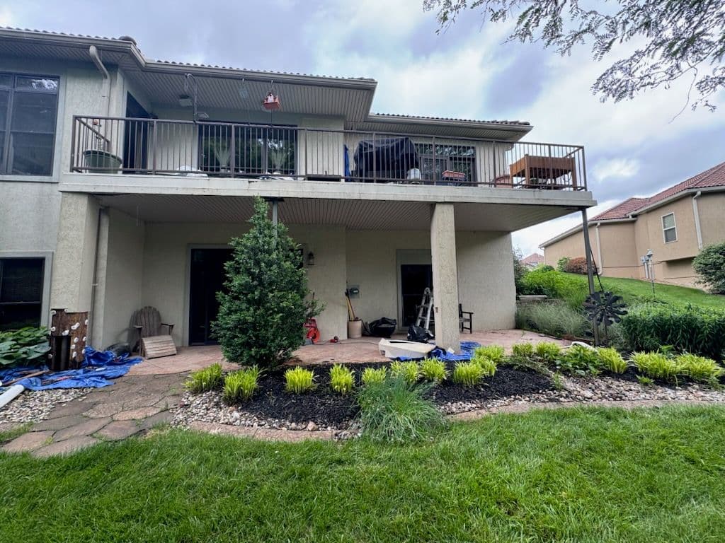 Elegant Backyard Stucco Repair and Makeover image