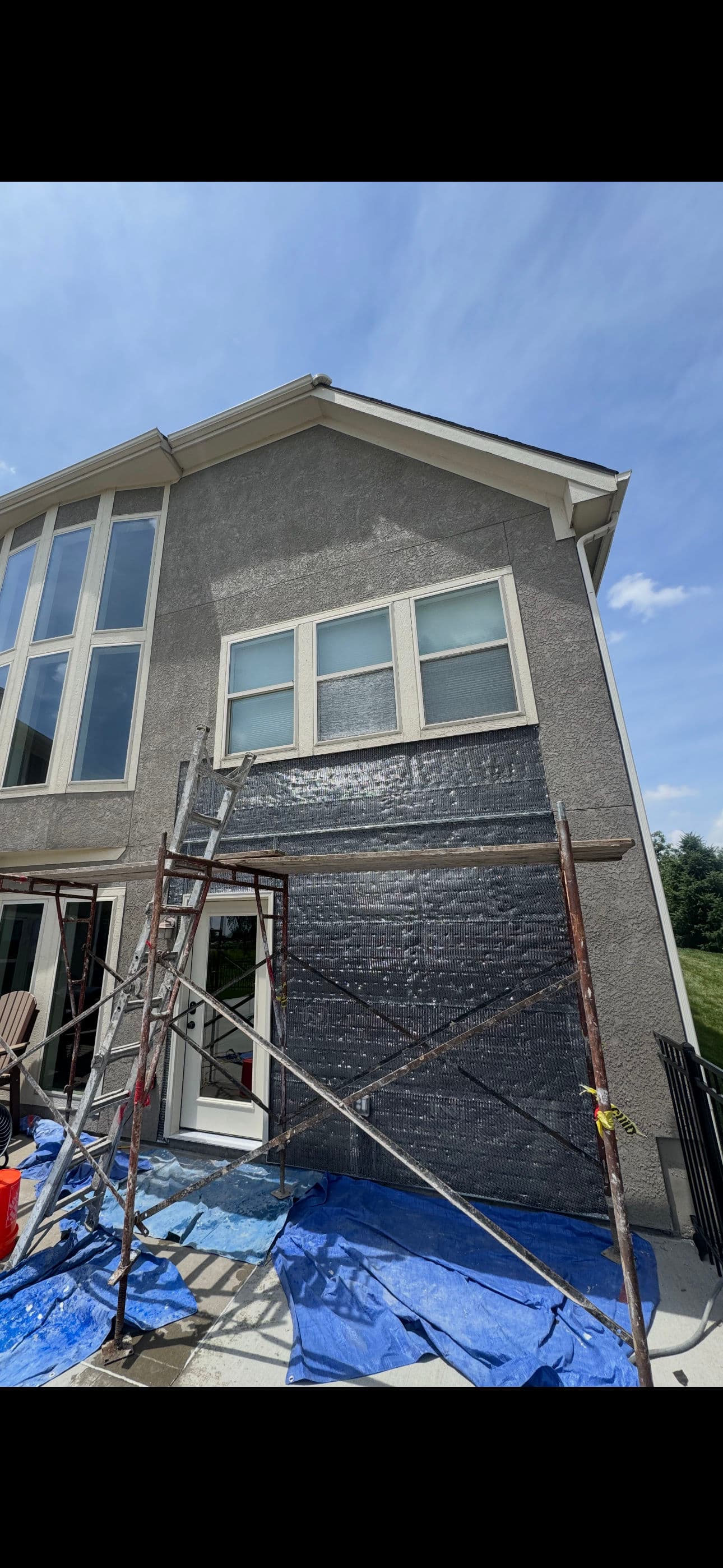 Gallery photos for Back Exterior Stucco Repair Done Right: Image #1