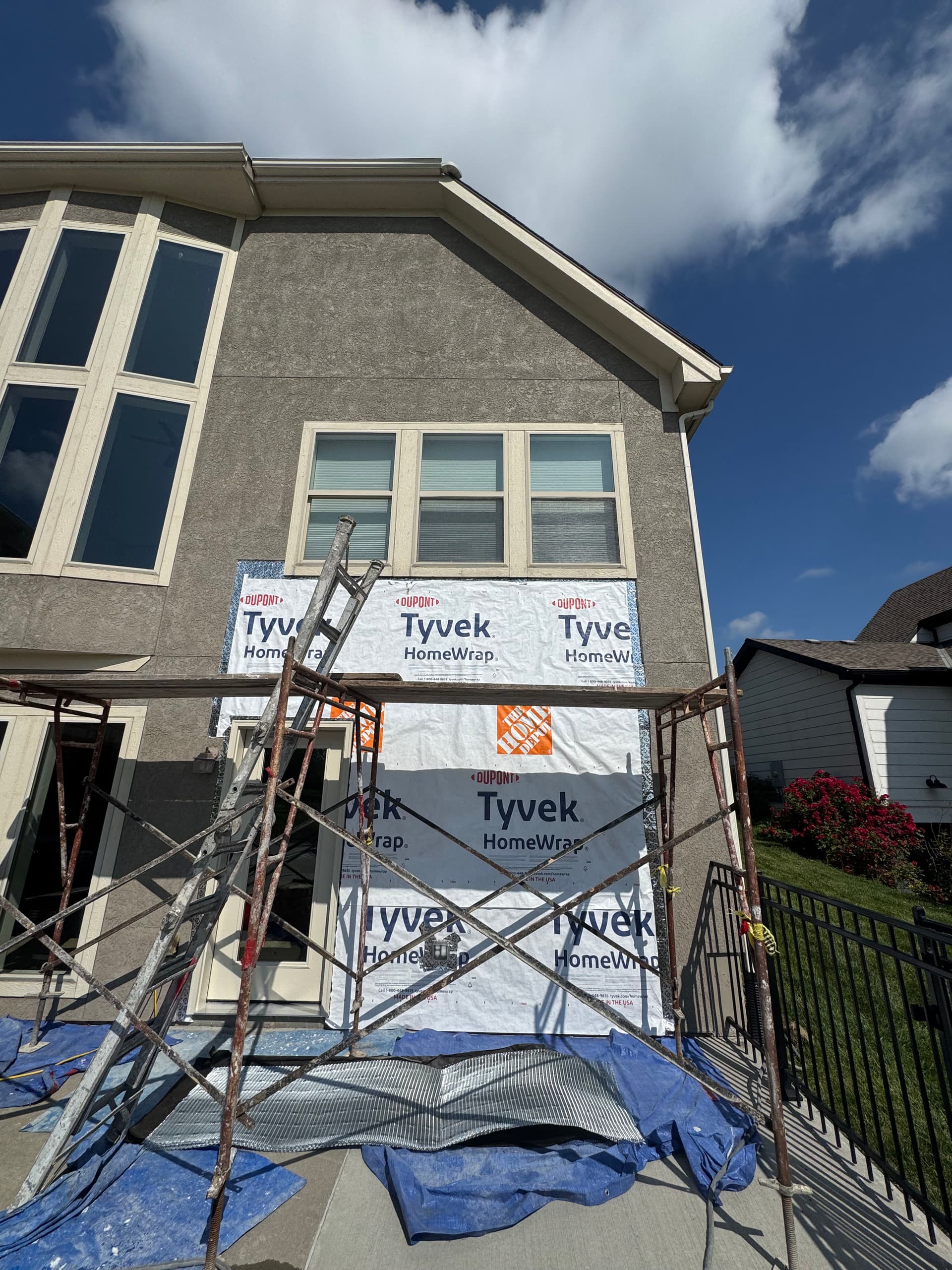 Gallery photos for Back Exterior Stucco Repair Done Right: Image #2